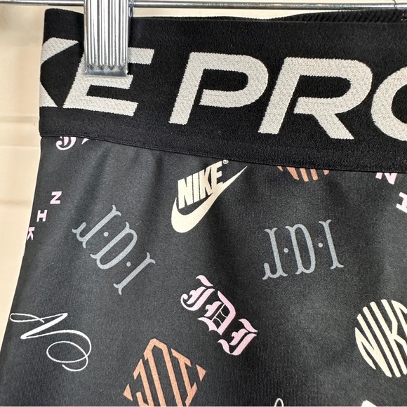 Nike Pro shorts youth Large black/ logo - Picture 2 of 4